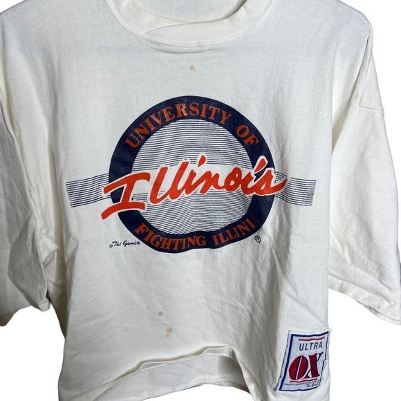 Vintage University of Illinois The Game Crop Top XL - Picture 6 of 6